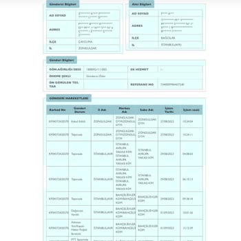 PTT Kargodan Şikayetçiyim
