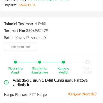 PTT Kargodan Şikayetçiyim