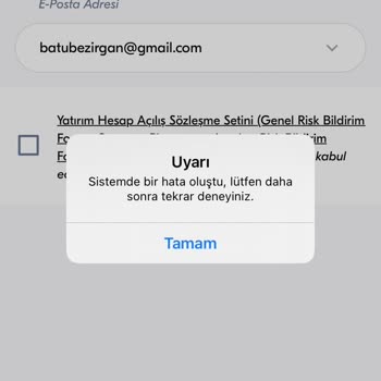 Türkiye Finans Yatırım Hesabı Açamama