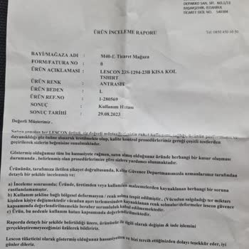 Lescon T-shirt Koltuk Altında Renk Atması