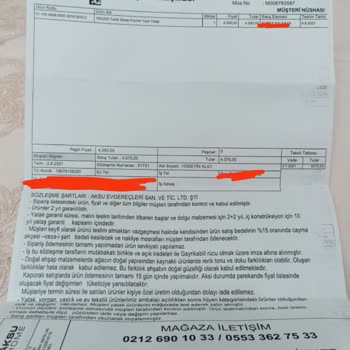 Yataş Ayıplı Malını Değişmiyor