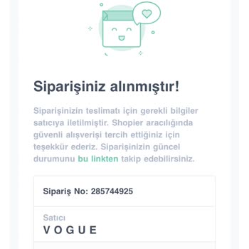 Vogue Ödememi Shopier'den Yaptım İletişimi Kestiler