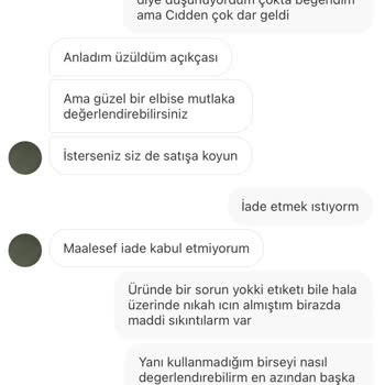 Gardrops İade Kabul Etmiyor