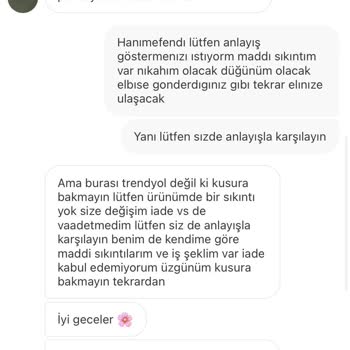 Gardrops İade Kabul Etmiyor