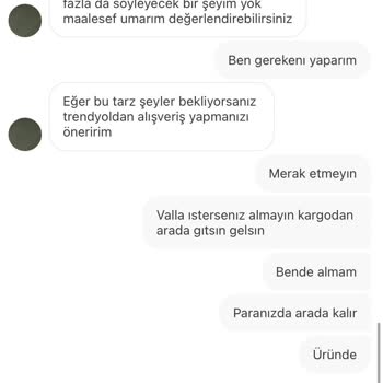 Gardrops İade Kabul Etmiyor