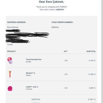 Foreo.com Para İadesi Yapmıyor