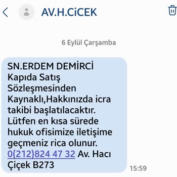 Anda İhtiyaç ve Tüketim Maddeleri Kapıda Satış Sözleşmesinden Kaynaklı İcra Takibi