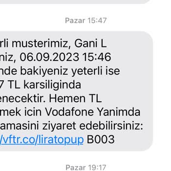 Vodafone Tarifede İki Gün İçinde Fahiş Artış