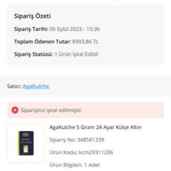Çiçek Sepeti Siparişimi İptal Etti Ancak Para İadesi Yapmıyor