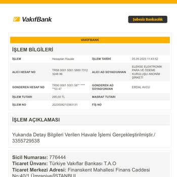 Elekse Ödeme Kuruluşu Usulsüz Ve Haksız Alınan Hizmet Bedeli