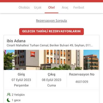 Obilet Acente Ve İbis Otel Adana