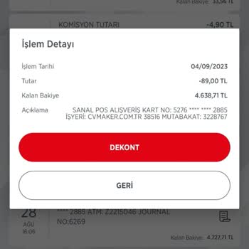 CV Maker Para Kesintisi