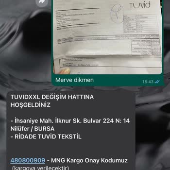 Tuvid XXL Abiye İade Sorunu