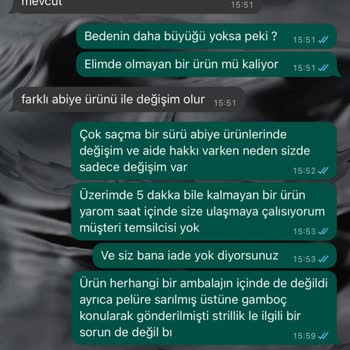 Tuvid XXL Abiye İade Sorunu