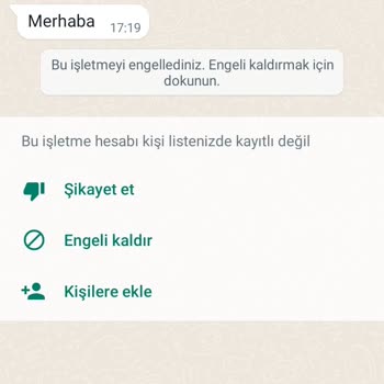WhatsApp Şikayet Var