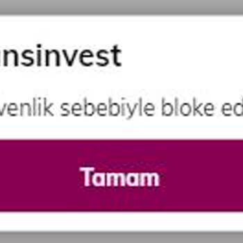QNB Finansinvest Finansinvest Hesap Blokesi Ve Anahtar Sözcük
