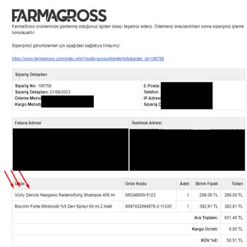 Farmagross Ürünü Yollamadı Ve Para İadesi Yapmıyor