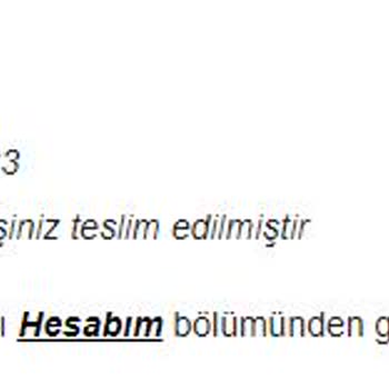 Çiçek Sepeti Teslim Edilmeyen Ürünüm Teslim Edildi Görünüyor.