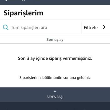 Amazon'dan Sipariş Verdim Hala Kargolanmadı
