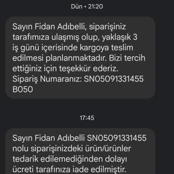 İsem Kitap Para İadesinin Yapılmasını İstiyorum