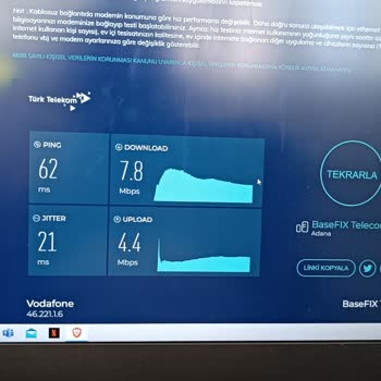 Rüzgarnet İnternet Hızı Çok Yavaş 2-3 Megabit