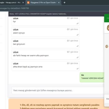 Klasgame Bakiyemi Çekmeme İzin Vermiyor