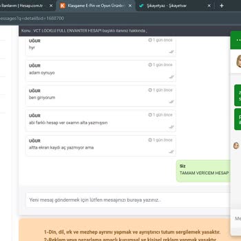 Klasgame Bakiyemi Çekmeme İzin Vermiyor