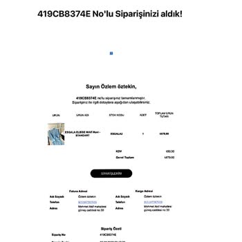 Şehri Moda Butik İnternet Alışverişi Para İadesi