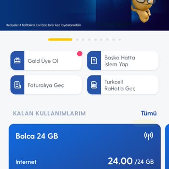 Turkcell Paket Yüklemesinde Hediye Kampanyası
