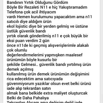N11'den Aldığım Telefon Güvenlik Bandı Yırtık Şekilde Geldi