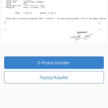 Denizbank Kart Aidatı İadesi Talebi