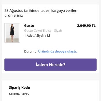 Morhipo İade Ürünün Ödemesini Alamamam