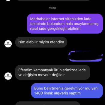 Eqose Kampanyalı Ürün İadesi
