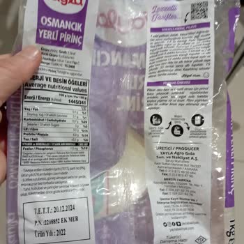 Yayla Bakliyat Yeni Açılan Yayla Marka Pirinçte Böceklenme