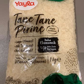 Yayla Bakliyat Yayla Pirinç Kötü Koku Ve Lezzet