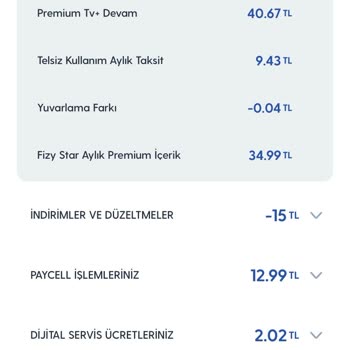 Turkcell Diğer Ücret Ve Paycell İptali