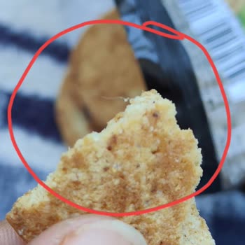 Eti Gıda Bisküvide Kıl Veya Plastik Parçası