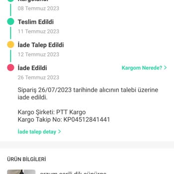 Trendyol Express Kargoda Kaybolan Eşyam