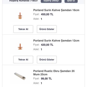 Porland Ürünüm Kargoya Teslim Edilmedi