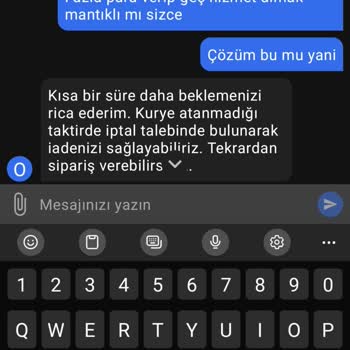 Getir Fazla Para Sıfır Hizmet