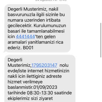 Türk Telekom Sabit İnternetim Taşınmadı