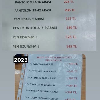 Milli Eğitim Bakanlığı (MEB) Okul Kiyafet Ücretleri