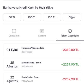 Pazarama Online Alışveriş Sitesi İade Problemi