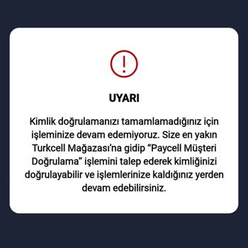 Paycell Kimlik Doğrulama Hatası