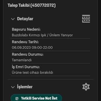 Arçelik Marka Buzdolabı Servis Problemi