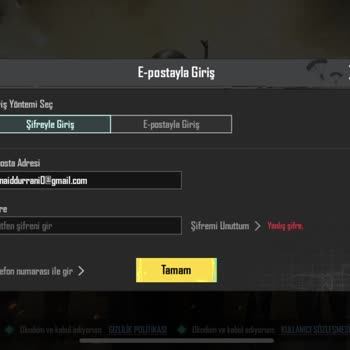 Pre Dünyam Hesap Satın Aldım PUBG Şifre Yanlış Diyor Giriş Yapmıyor