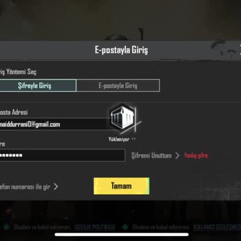 Pre Dünyam Hesap Satın Aldım PUBG Şifre Yanlış Diyor Giriş Yapmıyor