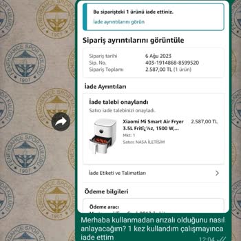 Nasa İletişim Bozuk Ürün Satıyor