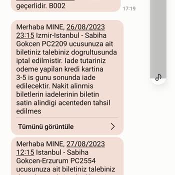 Pegasus Geri Ödenmeyen Para İadesi