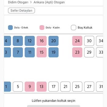 Didim Seyahat'in Yanlış Otobüs Şeması